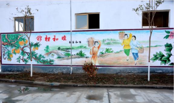 南江乡镇文化墙 乡风文明焕发新活力